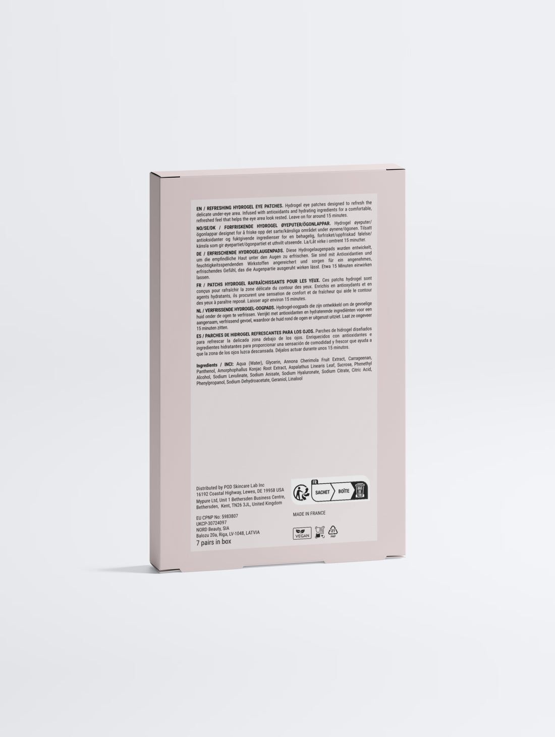 Anti-Fatigue Hydrogel Eye Patches