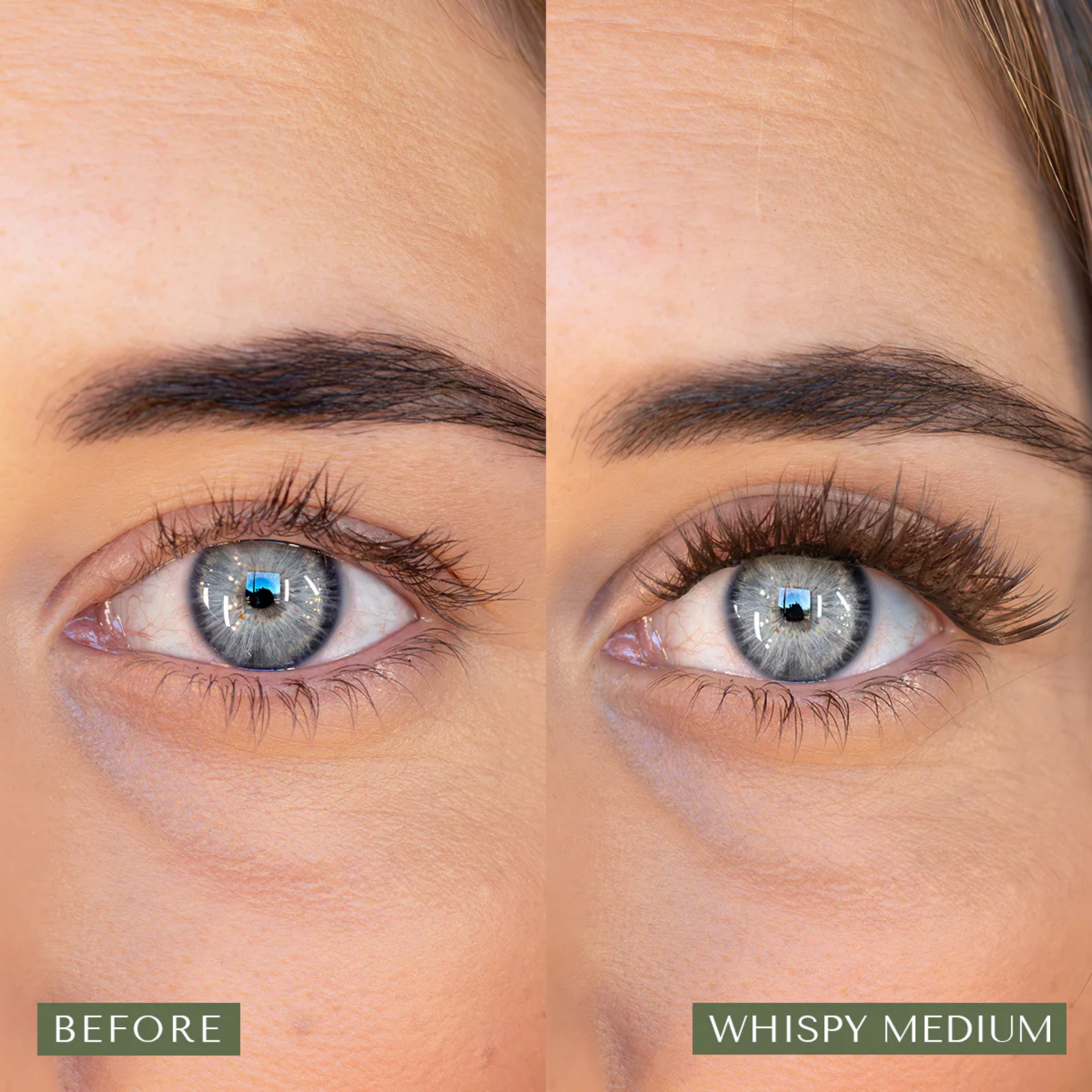 Starterkit Ciglia Finte Pre-Incollate Whispy Medium (Marrone) - Ciglia Adesive